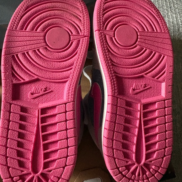 Nike Jordan Kids Gray and Pink Sneakers - Picture 3 of 10
